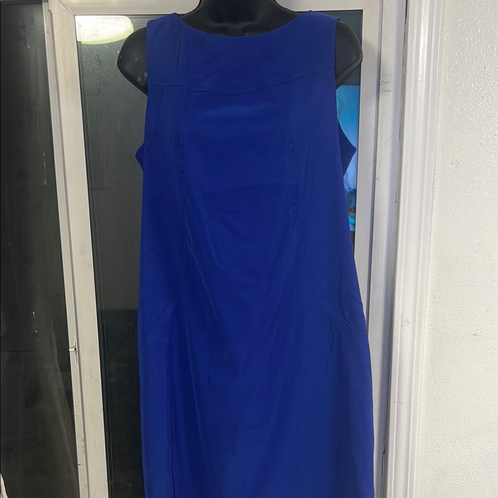 Alyx Blue Sleeveless Sheath Mini Dress